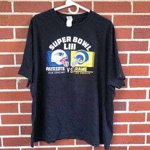 Super Bowl LIII t-shirt Rams vs Patriots